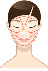 Косметическим шпателем или плотной кистью нанесите маску на очищенную кожу лица так, чтобы она покрывала ее поверхность достаточным, но тонким слоем.